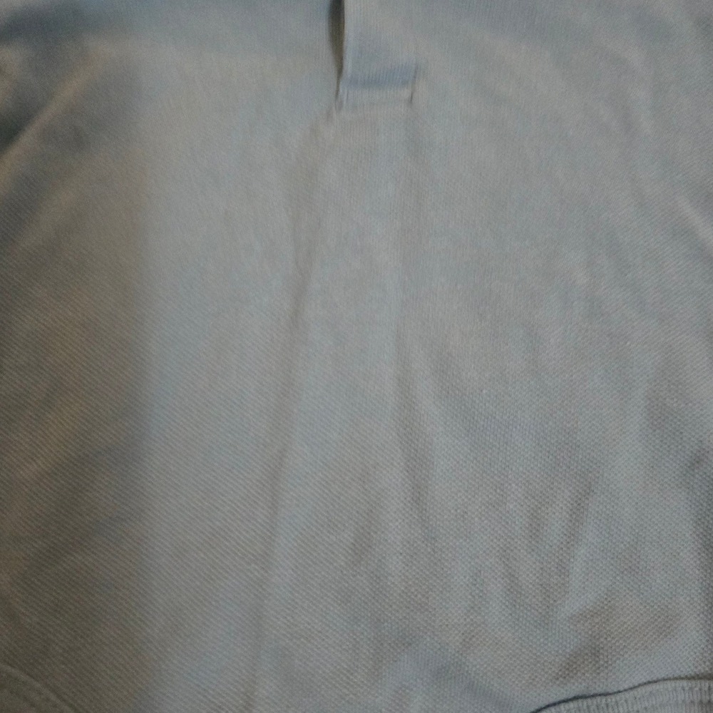 Carters Baby Boys Blue Short Sleeve Polo Bodysuit 6M Pique Knit Snap Bottom - Picture 3 of 3